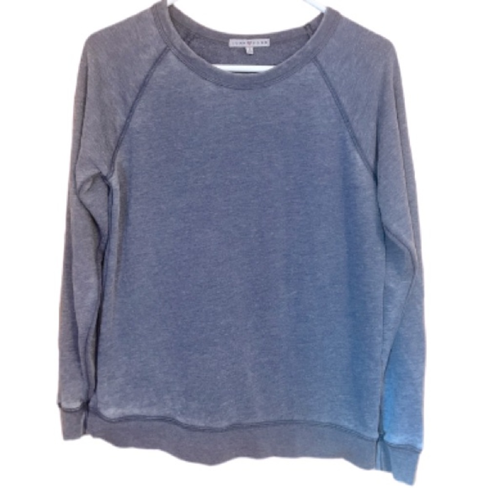✂️50%🌺NEW‼️JUNK FOOD CLOTHING MINERAL WASHED BURNOUT LONGSLEEVE SWEATSHIRT NWOT - Picture 7 of 12